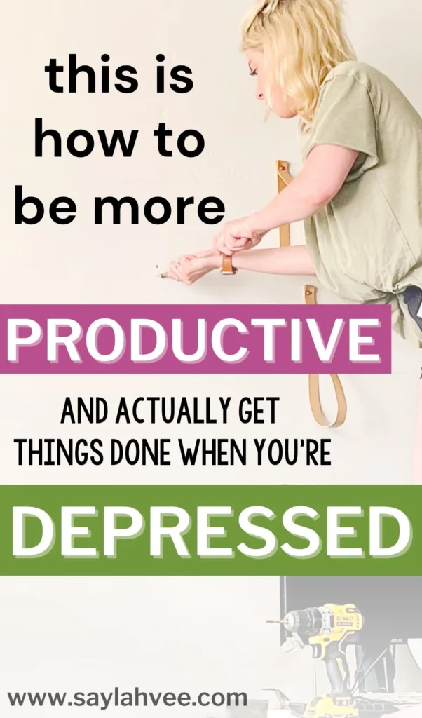 this is how to be more productive and actually get things done when you're depressed