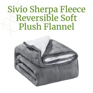 Sivio Sherpa Fleece Anxiety Blanket