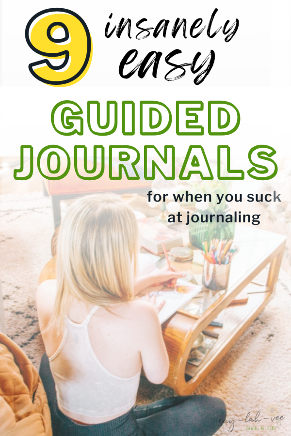 easy guided journals pin for pinterest